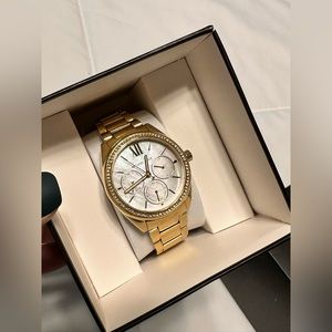Women’s Michael Kors Watch - gold with mother of pearl face!